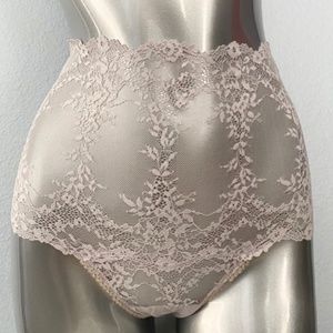 Victorias Secret Nwt Sexy Lace Lilac Moon High Rise Waist Thong Panty